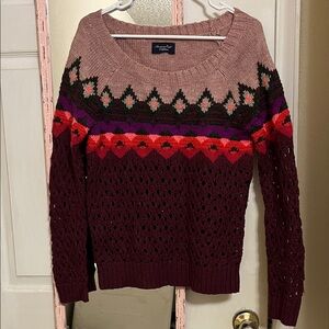 American Eagle Outfitters Multicolor Knit Sweater